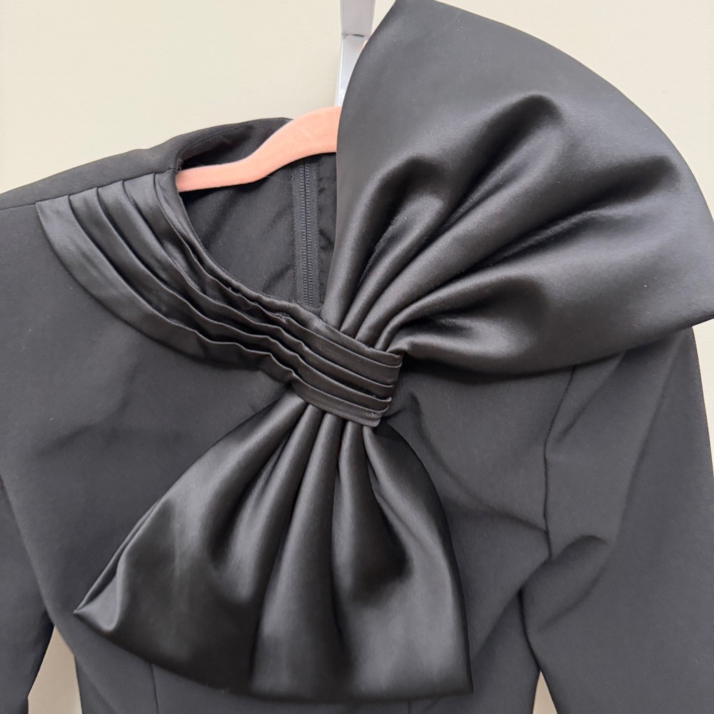 RONNY KOBO Arlet Bow Top - Black size S - Picture 5 of 8